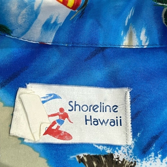 Vintage Honeymoon Surfing Hawaii Vacation Summer 1980s Short Sleeve Shirt - Picture 7 of 7